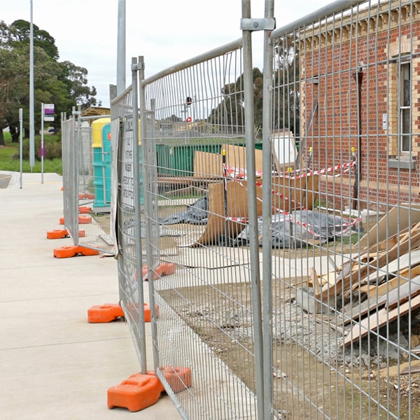 what's the process for booking the pickup of the temporary fence once my job or even is finished